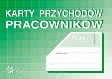 KARTY PRZYCHODÓW PRACOWNIKÓW DLA FIRMY DRUKI 48STR