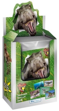NAKLEJKI NAJSŁYNNIEJSZE DINOZAURY 1 / 2022 100 naklejek 20 saszetek