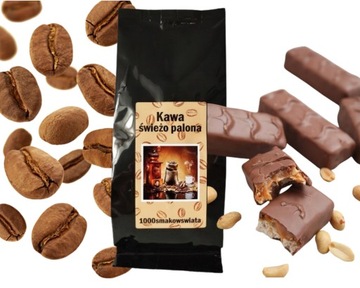 SNICKERS ~ kawa ziarnista smakowa 100 g karmelowo - orzechowa