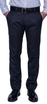 SPODNIE CHINOSY MĘSKIE CZARNE roz. 102 cm L:30