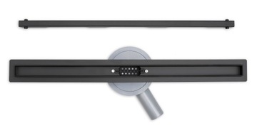 ВРАЩАЮЩИЙСЯ СИФОН PRINA ЛИНЕЙНЫЙ СЛИВ ЧЕРНЫЙ НИЗКИЙ 60 СМ, ВЫСОКАЯ ПРОИЗВОДИТЕЛЬНОСТЬ