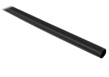 Rurka koszulka termokurczliwa 5mm czarna 1m (0257)