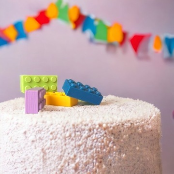 Набор тортов на день рождения с буквами торта в стиле украшений LEGO TOPPER NAME