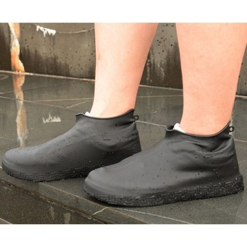 Gumowe wodoodporne ochraniacze na buty rozmiar "35-39" czarne