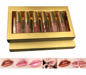 KYLIE MATTE LIPSTICK ZESTAW 6 POMADEK,w płynie