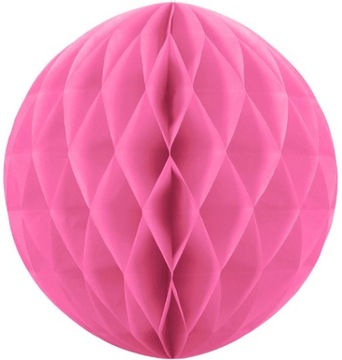 kula bibułowa L duża 30 cm RÓŻOWA dekoracja