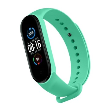 OPASKA DO XIAOMI MI BAND 5 6 7 PASEK BRANSOLETKA MIĘTOWA ZAMIENNA KOLORY