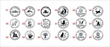 Штамп Деревянный штамп экслибрис с логотипом ЛЮБАЯ ГРАФИКА, круглый текст