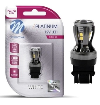 Retrofit M-Tech P27/7W 3157 T20 LED SMD diody OSRAM CANBUS 12/24V
