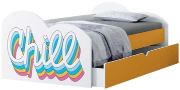 ŁÓŻKO STANDARD 200/90 Z SZUFLADĄ + MATERAC
