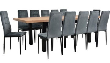 Zestaw Rozkładany stół do 3m ARTISAN i 12 krzeseł