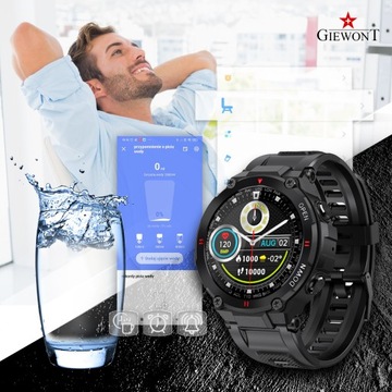 МУЖСКИЕ СМАРТ-ЧАСЫ GIEWONT GW430 Focus SmartCall ЗВОНКИ СПОРТ SMS