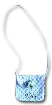 Сумочка для причастия с именной вышивкой, клатч с именем розы, сувенир для причастия