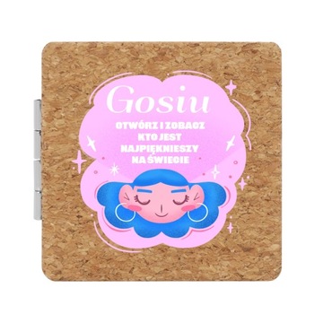 Карманное зеркало в корпусе / подарке в пробке