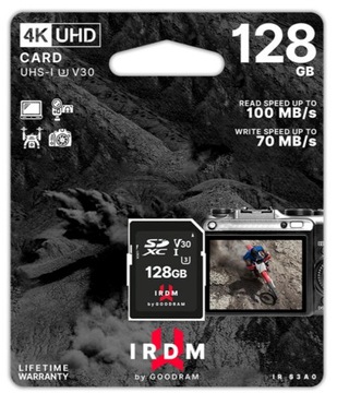 Карта памяти GOODRAM IRDM 128 ГБ cl 10 UHS I