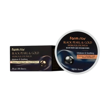 FARMSTAY BLACK PEARL GOLD Hydrożel płatki, 60 szt.