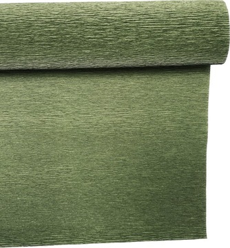 Krepina krepa włoska 180 g bibuła marszczona nr. 17A8 ciemna oliwka