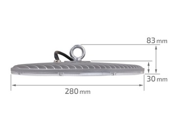 ПРОМЫШЛЕННАЯ ЛАМПА ВЫСОКОГО ПРОХОДА LED UFO 100W IP65 6000K