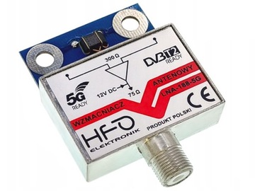 АНТЕННЫЙ УСИЛИТЕЛЬ LNA188 5G DVB-T2 БЛОК ПИТАНИЯ 12В