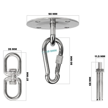 ПОТОЛОЧНЫЙ КРЮК, ПОДВЕСНОЙ СТУЛ, НЕРЖАВЕЮЩАЯ СТАЛЬ, КРЮК ДЛЯ БОКСЕРСКОЙ СУМКИ