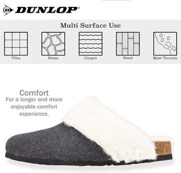 Dunlop damskie kapcie ocieplane rozmiar 38 S275