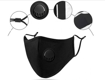 Маска-маска + 3 HEPA-ФИЛЬТРА PM2,5 АКТИВИРОВАННЫЙ УГОЛЬ