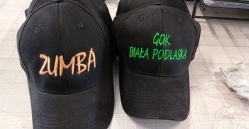 CZAPKA BEJSBOLÓWKA HAFT LOGO NAPISEM NADRUKIEM