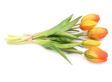 Искусственный ТЮЛЬПАН Силиконовый БУКЕТ ТЮЛЬПАНЫ 5 шт.