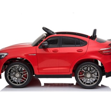 MERCEDES BENZ GLC 63S АККУМУЛЯТОРНЫЙ АВТОМОБИЛЬ ПИЛОТ КОЖА 4x4 МЯГКИЕ КОЛЕСА EVA