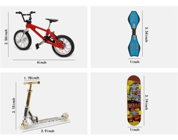 18szt ZESTAW MINI ZABAWKA FINGERBIKE/FINGERBOARD
