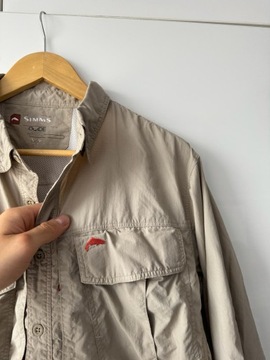 SIMMS GUIDE БЕЖЕВАЯ ФУТБОЛКА КРАСИВАЯ РЫБАЛКА РЫБАЛКА M