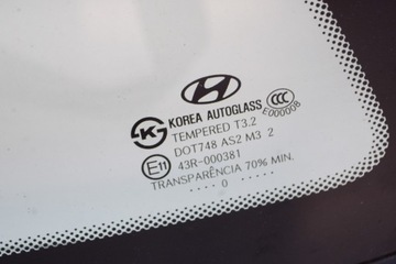 HYUNDAI SANTA FE CM ZADNÍ LEVÝ SKLO (OKNO) BOČNÍ 43R-000381 145KW 2010 AS2