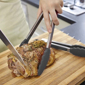 ЩИПЦЫ КУХОННЫЕ СИЛИКОНОВЫЕ ДЛЯ МЯСА НА ГРИЛЬ, ДЛИННЫЕ НОЖКИ 30см