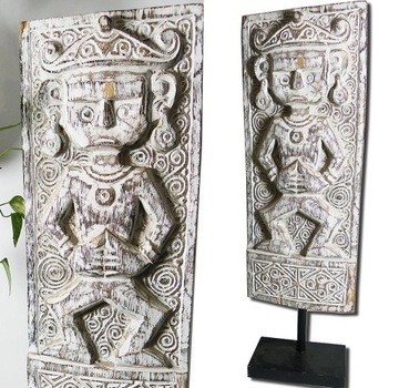 RZEŹBA Panel Maska Etniczna Papua Zachodnia 69cm - Rękodzieło