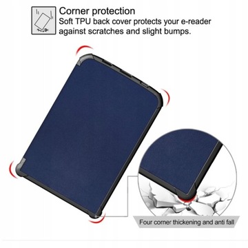 Чехол WRO Pocketbook Touch Lux 4 Basic Lux 2 синий