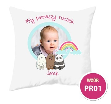 FOTO PODUSZKA ZE ZDJĘCIEM URODZINY ROCZEK
