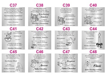 PAMIĄTKA CHRZTU ŚWIĘTEGO DZIEWCZYNKI CHŁOPCA SREBRNY OBRAZEK ANIOŁ STRÓŻ