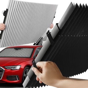 OSŁONA NA SZYBĘ SAMOCHODU AUTA ROLETA ŻALUZJA MATA PRZECIWSŁONECZNA PRZÓD