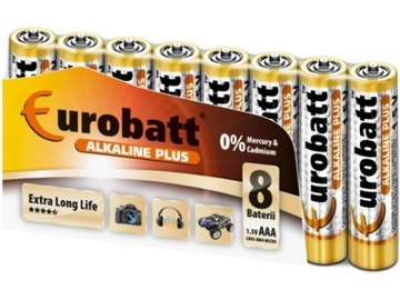 8X BATERIE ALKALICZNE LR3 AAA PALUSZKI