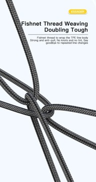 быстрый Essager 7А, кабель 1м. Кабель быстрой зарядки USB-A — USB-C PD 100 Вт