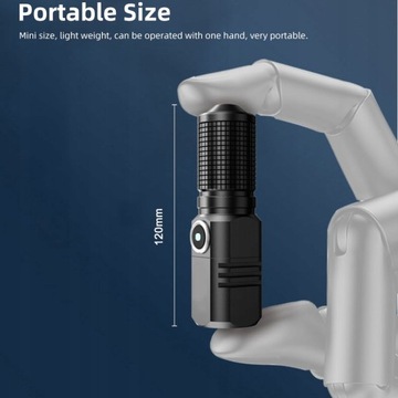 Мощный светодиодный фонарик XHP70 4 ядра Встроенный торт