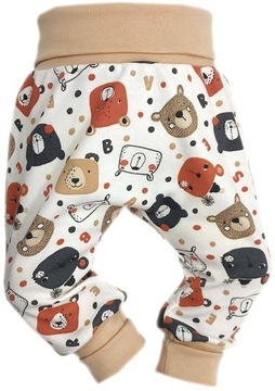 PÓŁŚPIOCHY BEZ STÓP SPODNIE BAGGY 68 BEAR /18/