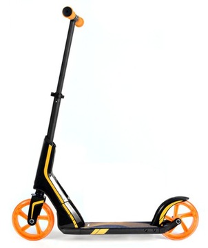 Городской самокат Jd bug Pro, черный, складной, 200 мм