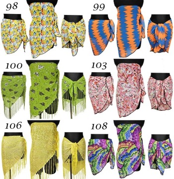 PAREO PAREA ТРЕУГОЛЬНЫЙ ПЛЯЖНЫЙ ШАРФ, 115 ЦВЕТОВ