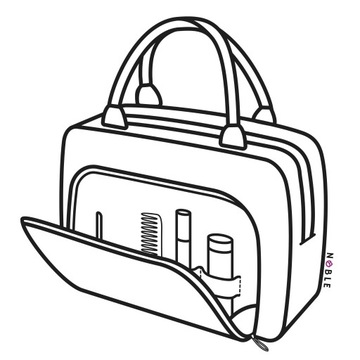 Большой женский косметический чемодан NOBLE