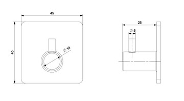 4x крючка самоклеящаяся вешалка для полотенец WS2