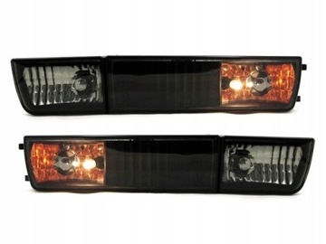Kierunkowskazy przednie w zderzak blendy VW Golf III 3 mk3 styl USA Black