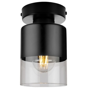 NOWOCZESNA LAMPA SUFITOWA ELEGANCKA SZKLANA KLOSZ