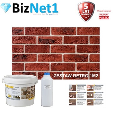 Cegiełka Cegła Klinkier Płytka elastyczna ZESTAW 1