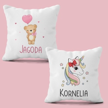 НАВУШКА ДЛЯ РЕБЕНКА С ИМЕНЕМ 40х40 JASIEK VELVET В ПОДАРОК